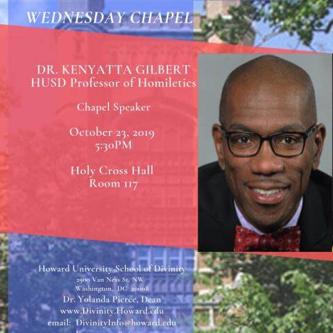 Dr. Kenyatta Gilbert, Professor of Homiletics